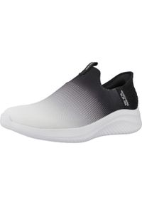 skechers - Tenisówki Skechers Model Slip Ins: Ultra Flex 3.0 Kolor Czarny. Kolor: czarny, wielokolorowy, biały. Materiał: tkanina. Model: Skechers Sport. Sport: turystyka piesza #1