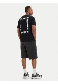Karl Lagerfeld Jeans T-Shirt B2M17090 Czarny Relaxed Fit. Kolor: czarny. Materiał: bawełna #3