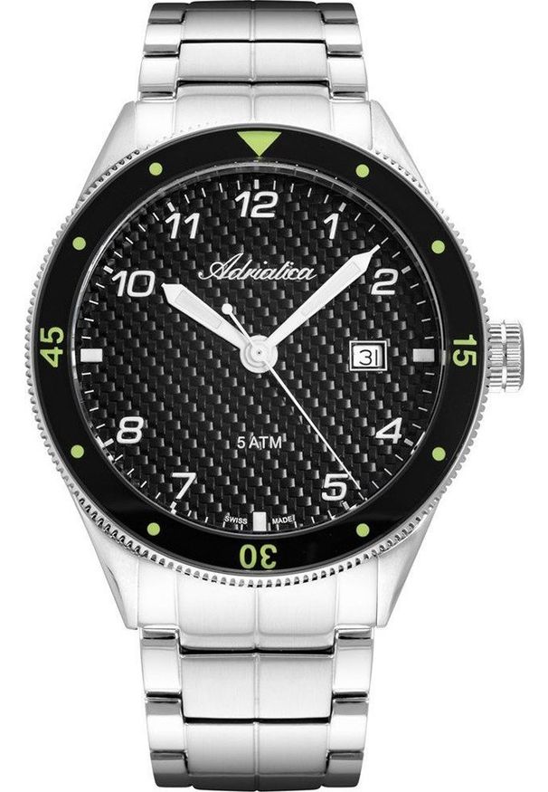 Zegarek Adriatica Zegarek męski Adriatica A8322.5124Q srebrny. Kolor: srebrny