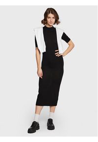 Calvin Klein Sukienka dzianinowa Extra Fine K20K205035 Czarny Slim Fit. Kolor: czarny. Materiał: wełna, dzianina #3