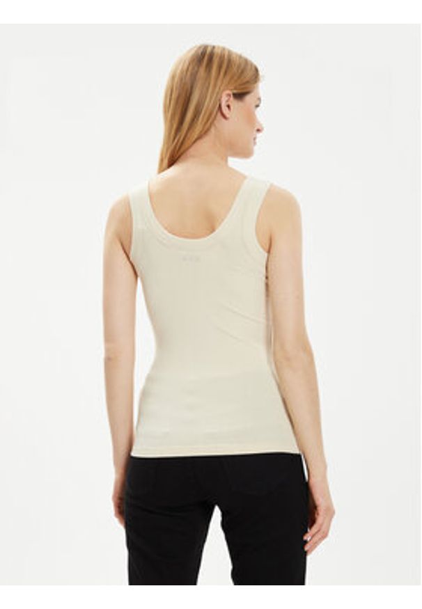 Calvin Klein Top K20K207190 Beżowy Slim Fit. Kolor: beżowy