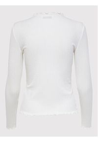only - ONLY Bluzka Emma 15180040 Biały Slim Fit. Kolor: biały. Materiał: syntetyk, wiskoza #2