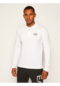 EA7 Emporio Armani Polo 8NPF05 PJM5Z 1100 Biały Regular Fit. Typ kołnierza: polo. Kolor: biały. Materiał: bawełna