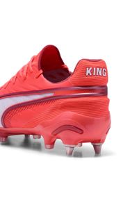 Puma - Buty piłkarskie KING ULTIMATE MxSG PUMA Glowing Red White Fire. Kolor: czerwony, biały, wielokolorowy. Szerokość cholewki: normalna. Sport: piłka nożna