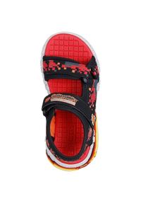 skechers - Sandały Skechers Mega-splash 4k, Dzieci. Kolor: czarny. Materiał: zamsz, materiał