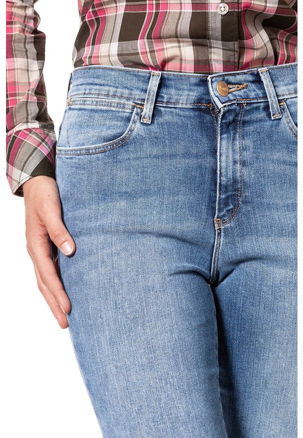 Wrangler - WRANGLER HIGH RISE SKINNY BEST BLUE W27HX794O 112128148. Stan: podwyższony