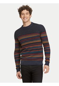 Lindbergh Sweter 30-80042 Granatowy Slim Fit. Kolor: niebieski. Materiał: syntetyk #1