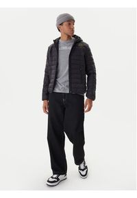 Kappa Kurtka przejściowa Logo Astrom 34243TW Czarny Slim Fit. Kolor: czarny. Materiał: syntetyk #4