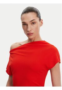 French Connection Sukienka koktajlowa 71YDO Czerwony Slim Fit. Kolor: czerwony. Materiał: syntetyk. Styl: wizytowy #3