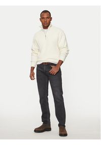 Jack & Jones - Jack&Jones Sweter Ollie 12241817 Écru Relaxed Fit. Materiał: syntetyk