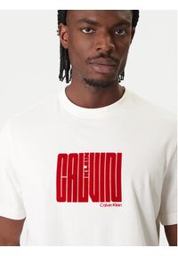Calvin Klein T-Shirt Maze Graphic LV04RE832G Biały Regular Fit. Kolor: biały. Materiał: bawełna #5