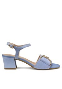Geox Sandały D New Eraklia 50 D35RNB 00021 C4003 Niebieski. Kolor: niebieski. Materiał: zamsz, skóra