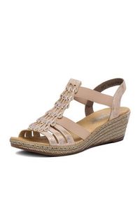 Rieker Sandały CEO-62436-31 Różowy. Kolor: różowy. Materiał: skóra #7