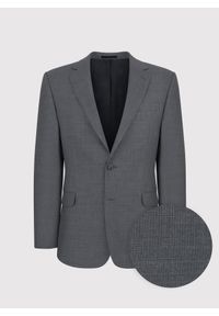 Pako Lorente - PAKO LORENTE – Szara wełniana marynarka garniturowa. Okazja: na ślub cywilny, na wesele. Kolor: szary. Materiał: wełna. Wzór: gładki #3