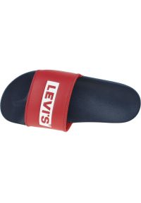 Levi's® - Klapki Levi's June Babytab 231761-794-17 czerwone granatowe. Okazja: na plażę. Kolor: niebieski, wielokolorowy, czerwony