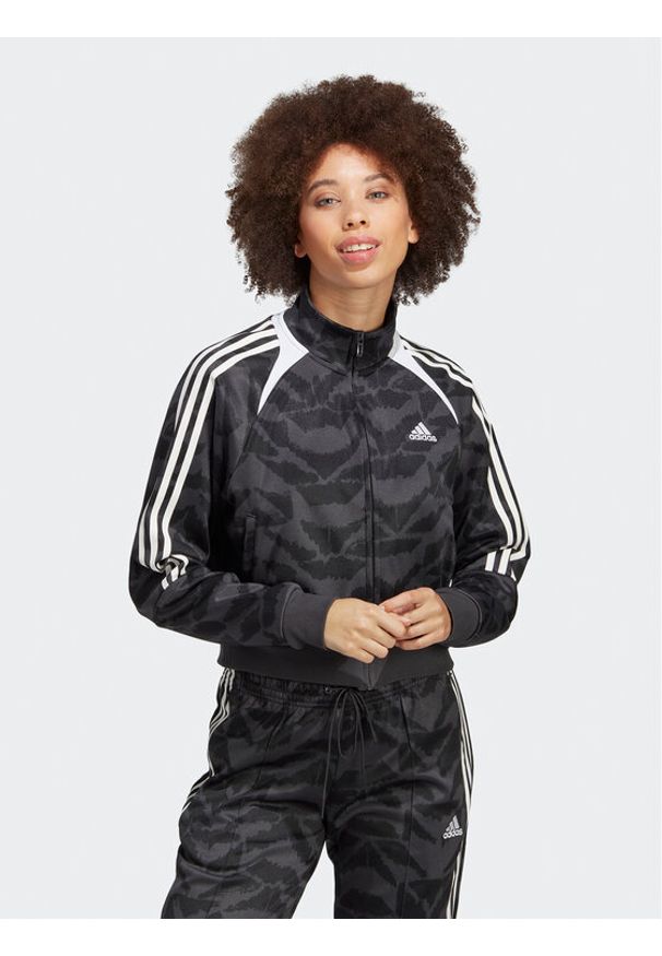 Adidas - adidas Bluza Tiro Suit Up Lifestyle Track Top IC6649 Szary Loose Fit. Kolor: szary. Materiał: syntetyk