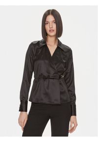 Liu Jo Bluzka MF3216 T3450 Czarny Regular Fit. Kolor: czarny. Materiał: syntetyk #1