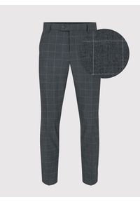 Pako Lorente - PAKO LORENTE – Szare garniturowe spodnie w kratę. Kolor: szary #4