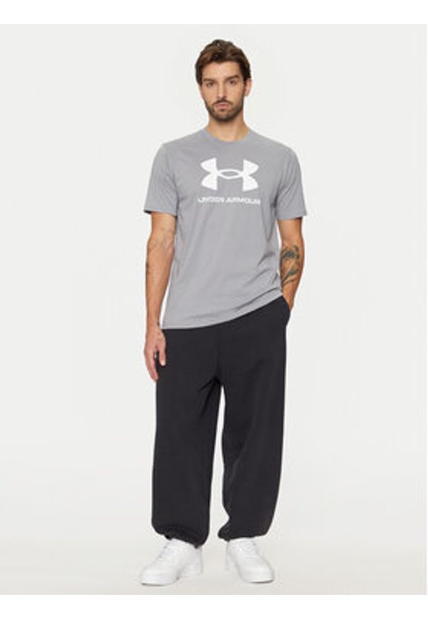 Under Armour T-Shirt Ua Sportstyle Logo Update Ss 1382911 Szary Loose Fit. Kolor: szary. Materiał: bawełna