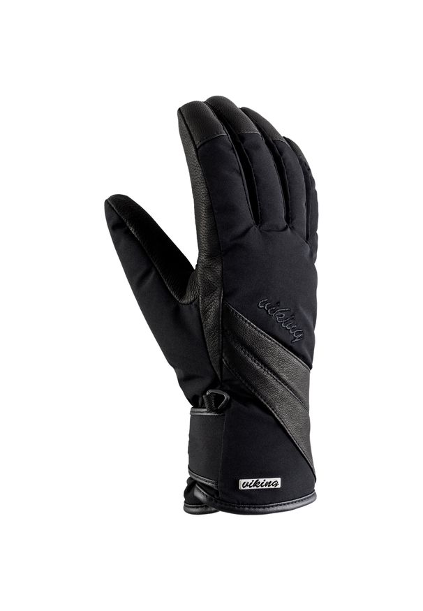 Rękawice narciarskie damskie Viking Aurin. Kolor: czarny. Sezon: zima. Sport: narciarstwo