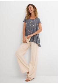 bonprix - T-shirt w motyle. Kolor: szary. Długość rękawa: krótki rękaw. Długość: krótkie #2