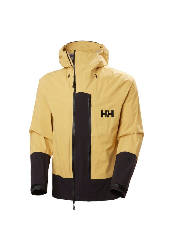 Płaszcz przeciwdeszczowy Helly Hansen Odin Bc Infinity Shell. Kolor: beżowy, wielokolorowy, żółty