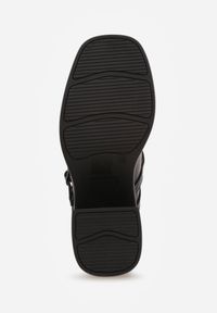 Renee - Czarne Półbuty w Stylu Mary Jane na Słupku i Platformie Arnlan. Okazja: na co dzień. Zapięcie: pasek. Kolor: czarny. Wzór: gładki. Obcas: na platformie. Styl: casual, retro, elegancki #2