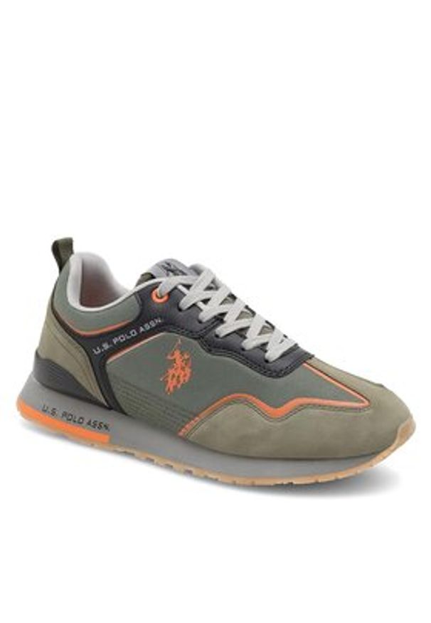 U.S. Polo Assn. Sneakersy TABRY002M/CTH2 Khaki. Kolor: brązowy. Materiał: materiał