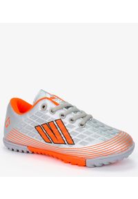 Casu - Szare buty sportowe orliki sznurowane casu 21m1/m. Kolor: pomarańczowy, szary, wielokolorowy