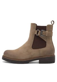 Clara Barson Botki LELAINA WS6207-07 Beżowy. Kolor: beżowy. Materiał: materiał #4