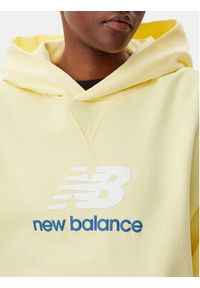 New Balance Bluza WT51501 Żółty Oversize. Kolor: żółty. Materiał: bawełna #3