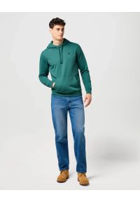 Wrangler - MESKA BLUZA WRANGLER SIGN OFF HOODIE BISTRO GREEN 112371458 #3