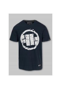 PITBULL - Pitbull T-shirt bawełniany, klasyczny model Scratch niebieski. Kolor: niebieski. Materiał: bawełna