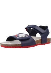 Geox - Sandały GEOX J GHITA BOY Niebieski. Kolor: niebieski. Materiał: syntetyk, tkanina. Sezon: lato