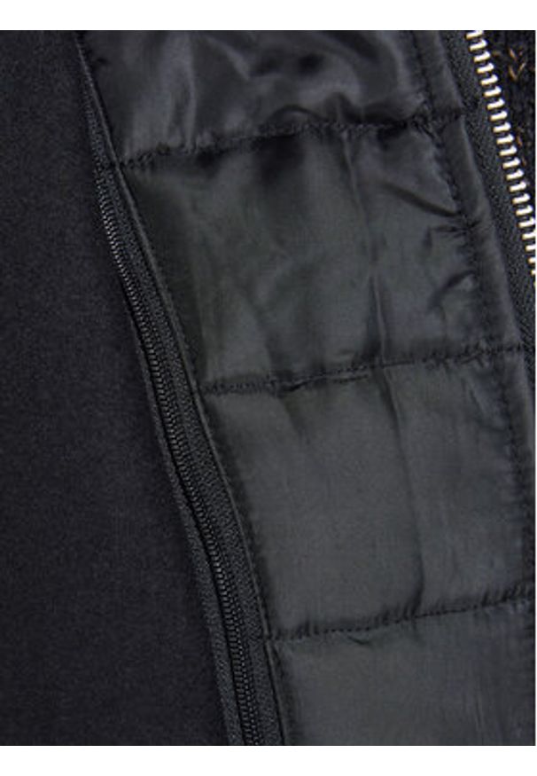 Jack & Jones - Jack&Jones Płaszcz wełniany Dunham 12189349 Czarny Regular Fit. Kolor: czarny. Materiał: wełna, syntetyk