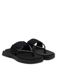 Calvin Klein Jeans Japonki Sq Low Wedge Sandal Rope YW0YW01717 Czarny. Kolor: czarny. Materiał: materiał #4