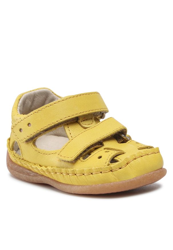 Sandały Froddo G2150145-4 Yellow. Kolor: żółty. Materiał: skóra