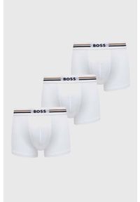 BOSS bokserki 3-pack męskie kolor biały. Kolor: biały. Materiał: materiał, wiskoza #1