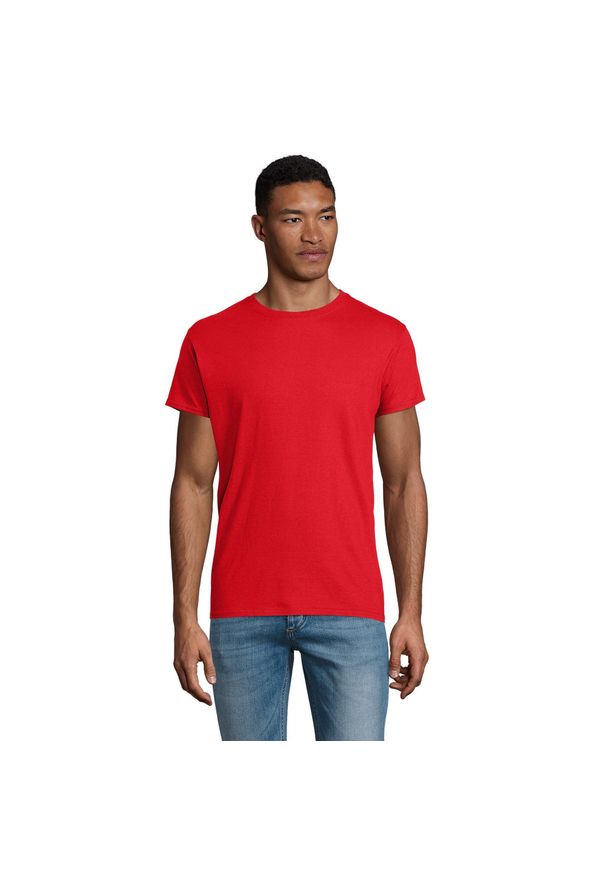 SOL'S - Epicka Koszulka Unisex Dla Dorosłych. Kolor: czerwony. Sport: turystyka piesza