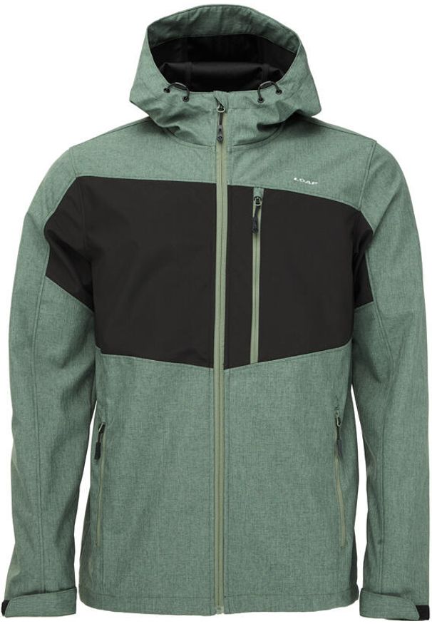 ZSPORT - Męska Kurtka Softshell Loap Ladan Zielona/Czarna - Wodoodporna i Wygodna. Kolor: czarny. Materiał: softshell. Sport: turystyka piesza, outdoor