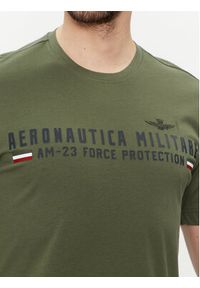 Aeronautica Militare T-Shirt 241TS1942J538 Zielony Regular Fit. Kolor: zielony. Materiał: bawełna