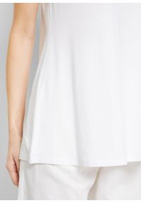 bonprix - Długi top z miękkiej wiskozy (2 szt.). Kolor: biały. Materiał: wiskoza. Długość: długie #3