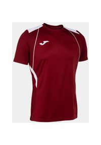 Koszulka sportowa Joma Championship XL - Burgund i biała oddychająca. Kolor: czerwony, wielokolorowy, biały, brązowy. Sport: fitness, piłka nożna