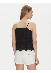 Pieces Top Vilde 17156563 Czarny Regular Fit. Kolor: czarny. Materiał: bawełna #3