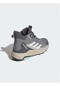 Adidas - adidas Trekkingi Terrex Anylander Mid Rain.Rdy Hiking Shoes JR6600 Szary. Kolor: szary. Materiał: materiał #7