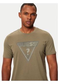 Guess T-Shirt Z4YI12 I3Z14 Zielony Regular Fit. Kolor: zielony. Materiał: bawełna #3