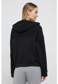 Calvin Klein Underwear Bluza lounge damska kolor czarny bawełniana. Typ kołnierza: kaptur. Kolor: czarny. Materiał: bawełna. Długość rękawa: długi rękaw. Długość: długie. Wzór: nadruk #4