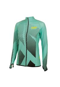 Bluza termoaktywna do biegania damska EXTREME HOBBY HALFTONE. Kolor: zielony. Materiał: poliester, elastan. Sezon: wiosna, jesień. Sport: bieganie #1