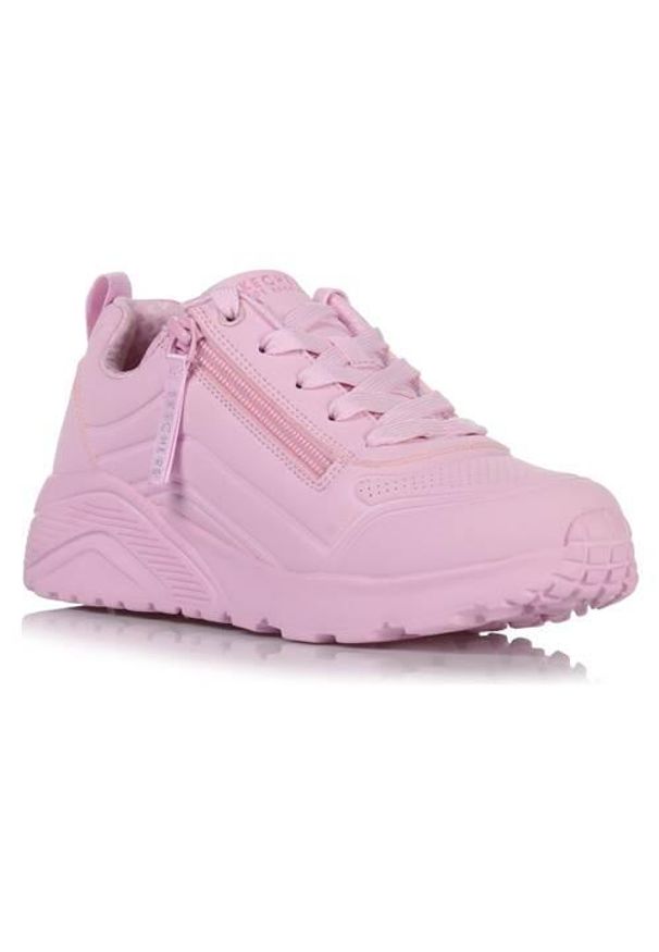 skechers - Buty do chodzenia dla dzieci Skechers Uno Lite Easy Zip. Kolor: różowy. Materiał: syntetyk, materiał. Szerokość cholewki: normalna. Model: Skechers Sport. Sport: turystyka piesza