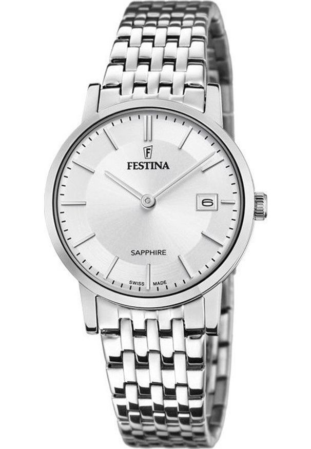 Zegarek Festina Zegarek damski Festina F20019-1 srebrny. Kolor: srebrny